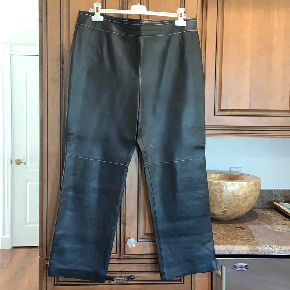 ESCADA LEATHER PANTS 👑 naturally distressed